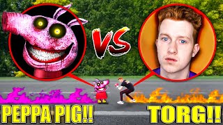 PEPPA PIG FIGHTS TORG IN REAL LIFE!! *CURSED PEPPA PIG*