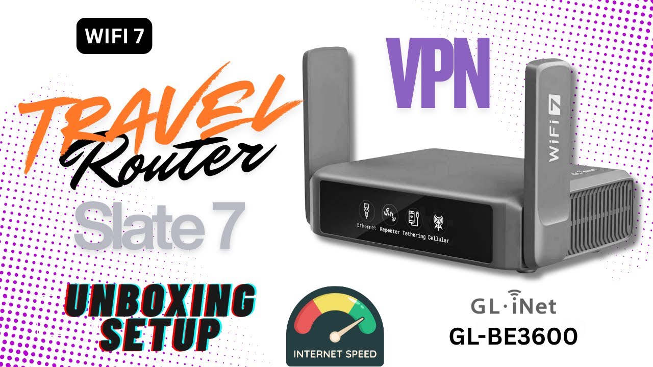 FREE Hotspot Internet | Slate 7 GL-B3600 WiFi 7 Travel Router VPN & Repeater Unboxing