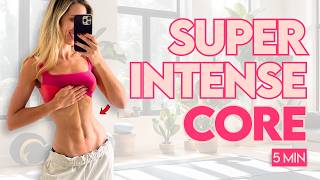 Abs Workout At Home | 7 Min Super Intense Core Burn | No Equipment