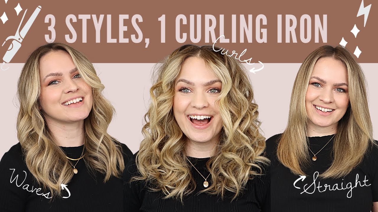 3 ways to curl you hair, 1 curling iron - KayleyMelissa