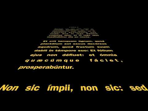 Psalm 1 — Latin Vulgate