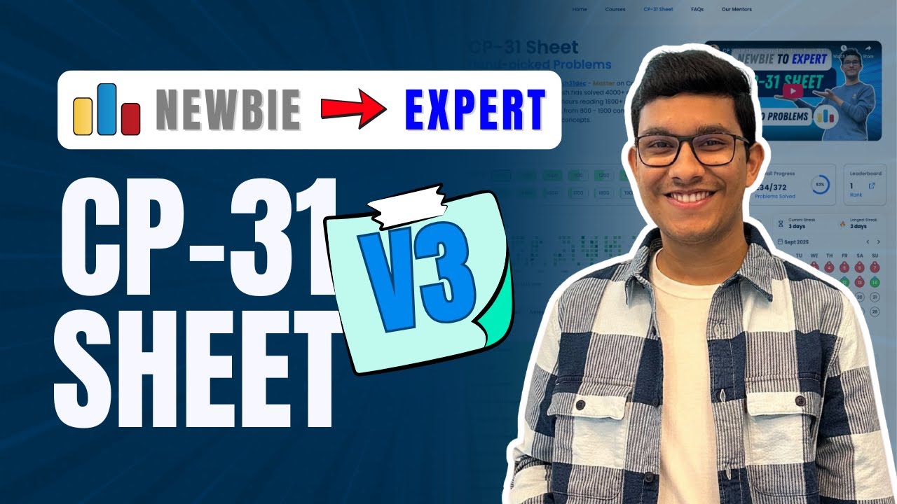 CP Sheet Version 3 | Handpicked Codeforces Problems from 800 to 1900 | @TLE_Eliminators