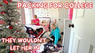 PACKING FOR COLLEGE | THEY WOULDN'T LET HER IN | Family 5 Vlogs