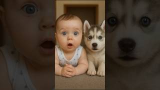 İlk Defa Konuşan Bebek ve Onun Sadık Dostu Köpek 🐶👶💬 #baby #babylaughi