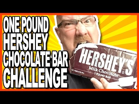 1 Pound Hershey Bar Challenge - 2240 Calories of CHOCOLATE!