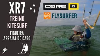 Treino de Kitesurf Core XR7 em Figueira Arraial do Cabo no dia da Independncia do Brasil
