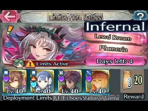 The battle with Limited unit : Vs. Mythic! Plumeria  - Infernal (with F2P units, SI and seals)