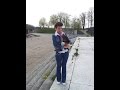 Йорк щенок - Мира и Май Фон играю в парке Минска. Весна 2015г. 