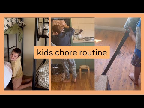 How I keep a clean home with 6 kids./My kids chore routine