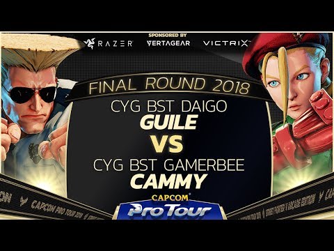 CYG BST Daigo (Guile) vs. CYG BST GamerBee (Cammy) - Top 64 - Final Round 2018 - SFV - CPT 2018