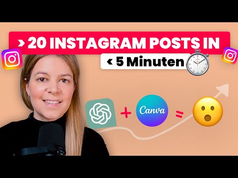 Artificial intelligence creates Instagram content for you 🤫 Canva & ChatGPT trick 🔥 simply explained