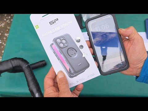 🚲 Smartphone holder SP CONNECT with IPhone Pro Case Extreme and handle bar for bicycle tours