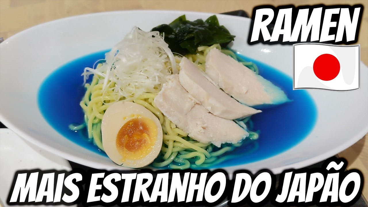 O RAMEN MAIS ESTRANHO DO JAPÃO! CALDO AZUL!