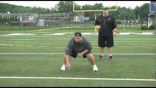 Devlin Football Camp Offensive Line Drills- Jab Pop