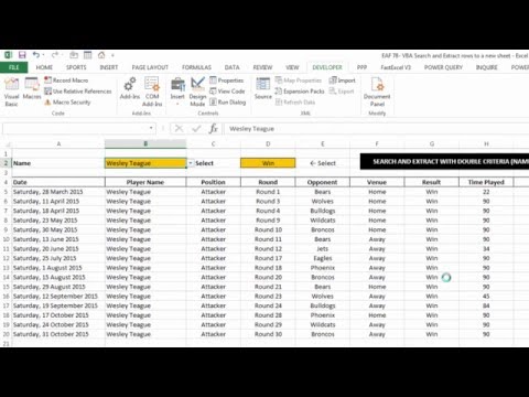 EAF#78 - Use Excel VBA to copy selected rows to another sheet