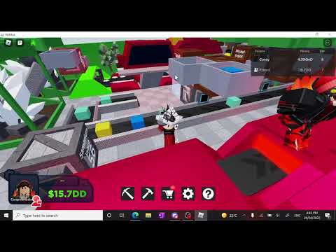 (Roblox) Factory simulator helping a friend build mega zod Tier 7