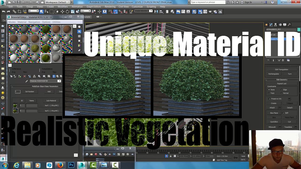 Unique Materials ID -  Realistic Vegetation