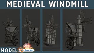 Medieval Windmill Model Pack video thumbnail