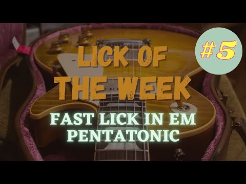 Lick of the Week #5 - Fast Lick in Em Pentatonic | Vintage Guitar Nerds