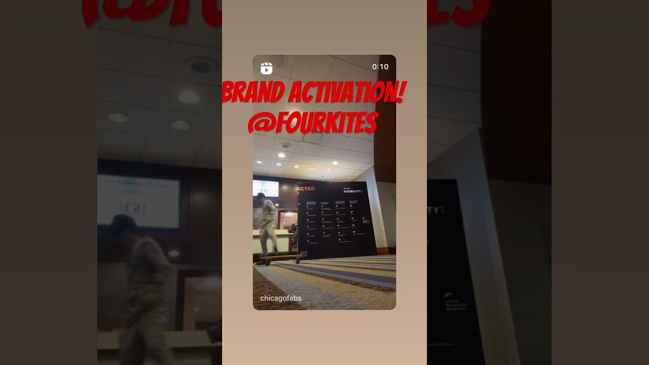 Brand Activation @FourKites #activation #setbuild #setdesign #display #branding #brandactivations