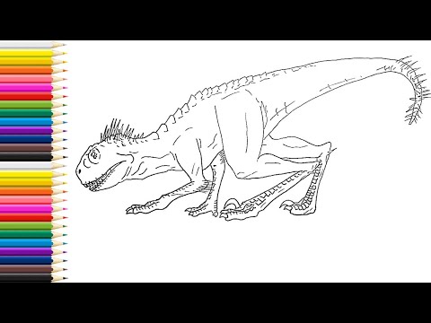 How to draw Scorpios Rex from Jurassic World