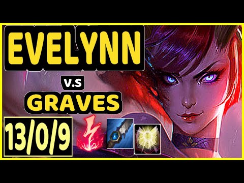 KEIO (EVELYNN) vs GRAVES - 13/0/9 KDA JUNGLE CHALLENGER GAMEPLAY - BR