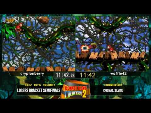 cryptonberry vs waffle42 - Donkey Kong Country 2 Any% Tournament 2016 - Losers Semis