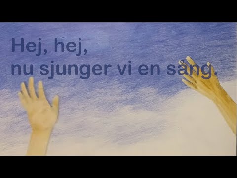 Nu sjunger vi en sång (med text) | Ackord: D G och A7 | Hej, hej, hej, hej, nu sjunger vi en sång!