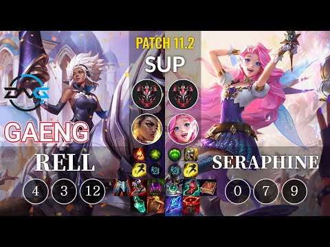 DFM Gaeng Rell vs Seraphine Sup - KR Patch 11.2