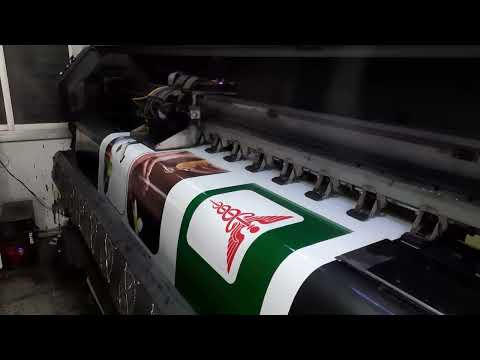 Large format sticker printing