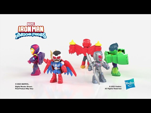 Vídeo relacionado con Marvel Iron Man and His Awesome Friends, Pack de Vengadores Blindados, Set de Figuras de acción