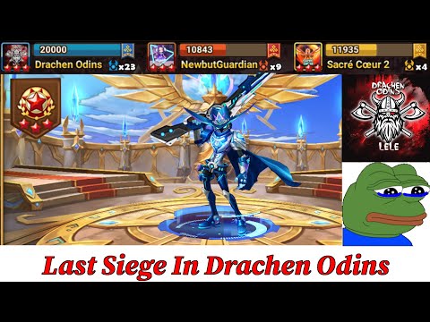 Last Siege in Drachen Odins: G3 Siege vs NewButGuardian vs Sacré Coeur 2 - Summoners War