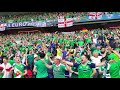 Northern Ireland fans singing: