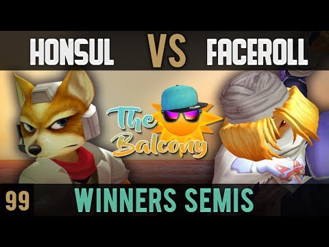 Melee @ the Balcony 99 - Winners Semis ft. Honsul (Fox) VS Captain Faceroll (Sheik)