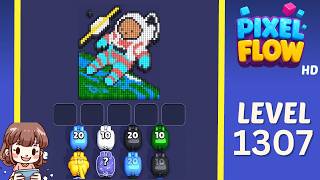 Pixel Flow Level 1307 Solution Walkthrough