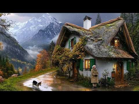 Winter Ambiance in a Transylvanian Village | Snowflakes & Peaceful Rural Life