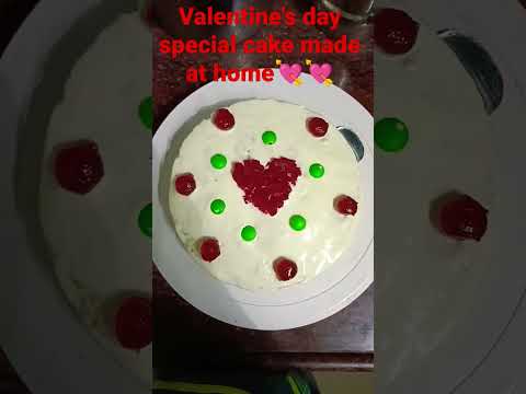 valentine's day special cake made at home by cooking by srijan