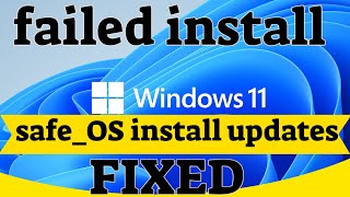 We Could not install Windows 11 Error | During Install Updates FIXED