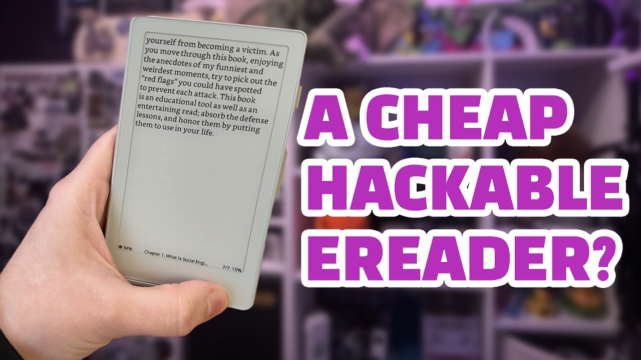 I bought this tiny $40 ereader… Then rewrote It