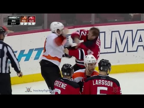 Brayden Schenn vs Tim Sestito Jan 3, 2015
