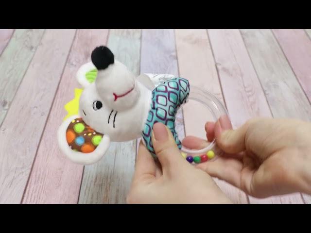 Погремушка BUBURU Baby Мышка мягкая - видео