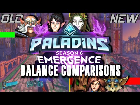 Paladins Season 6 Emergence Balance Comparisons (Side by Side)