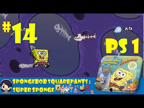 SpongeBob SquarePants - PS 1 - Walkthrough - SuperSponge # Part 14 Inside the Whale