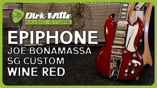 Video thumbnail for Dirk Witte | Epiphone Joe Bonamassa Signature 1963 SG Custom by Dirk Witte Music Store