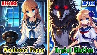 After crossing over, he became the school beauty's summoned beast and evolved into a gluttonymon!