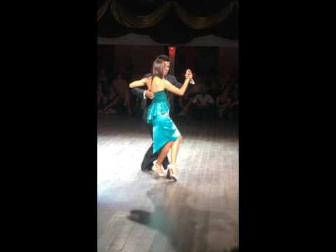  Roxana Suarez  and  Sebastian Achaval  are  dancing  at  Lisbon International Tango Festival  in  2016