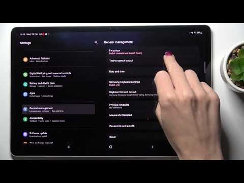 How to Change Language on SAMSUNG Galaxy Tab S8+ - Set Up Device Language