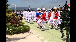 preview picture of video 'PASKIBRAKA PROV. SULTRA 2016 | PENGIBARAN SANG MERAH PUTIH di Pulau Bokori'