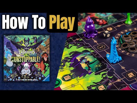 Disney Villainous Unstoppable! | How to Play | Learn to Play in 6 Minutes!