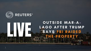 LIVE: View of Mar-a-Lago after Trump said FBI agents raided his Florida home